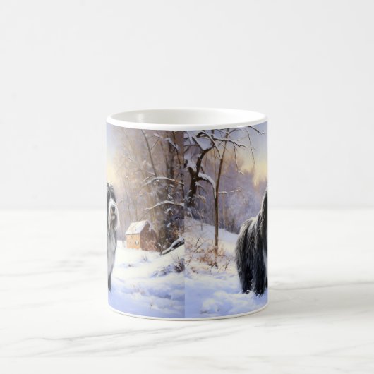 Mug Collie Laisser Il Neige Noël (Centre)