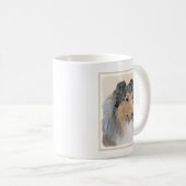 Mug Collie (Rough) Peinture - Cute Original Dog Art (Devant droit)