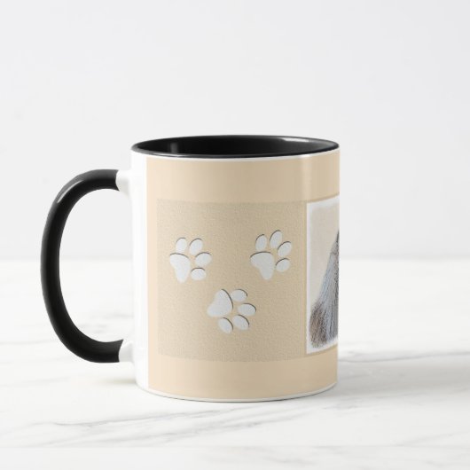 Mug Collie (Rough) Peinture - Cute Original Dog Art (Gauche)