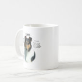 Mug Collie (tri lisse) Conception de l'histoire (Devant gauche)