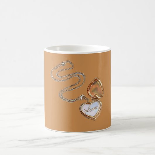 Mug Collier Cœur en Or Amour (Centre)