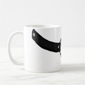Mug Collier de cuisson noir de dessin (Gauche)