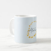 Mug Collier de fleurs de plumeria Blue Aloha (Devant gauche)