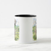 Mug Collier Shamrock Irish Wolfhound Nom de Chien Pers (Centre)