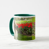 Mug Collies et tulipes (Devant gauche)