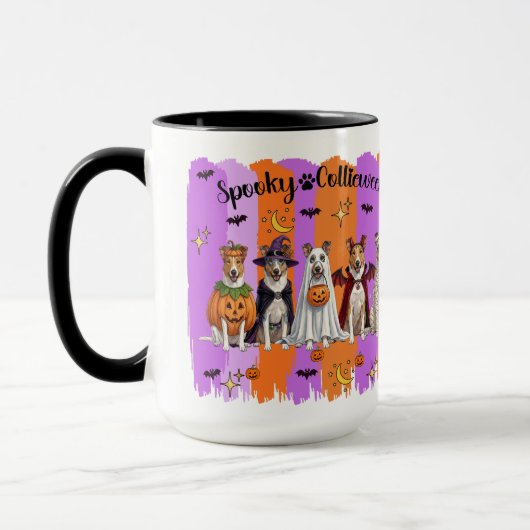 Mug Collies Halloween (Gauche)