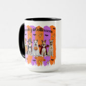 Mug Collies Halloween (Devant gauche)