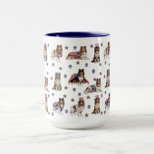 Mug Collies Rough patriotiques (Centre)