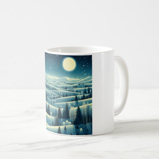 Mug Collines d'hiver (Devant droit)