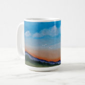 Mug Collines du coucher du soleil (Devant gauche)
