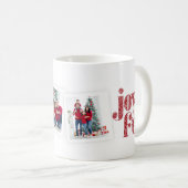 Mug Colloque photo rouge joyeux orné Noël/Fêtes (Devant droit)
