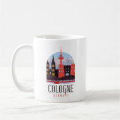 Mug Cologne Allemagne Vintage Cityscape (Gauche)