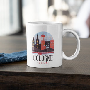 Mug Cologne Allemagne Vintage Cityscape