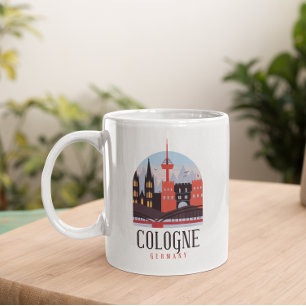 Mug Cologne Allemagne Vintage Cityscape