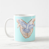 Mug Colombe aux mains chrétiennes (Gauche)