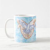 Mug Colombe aux mains chrétiennes (Gauche)