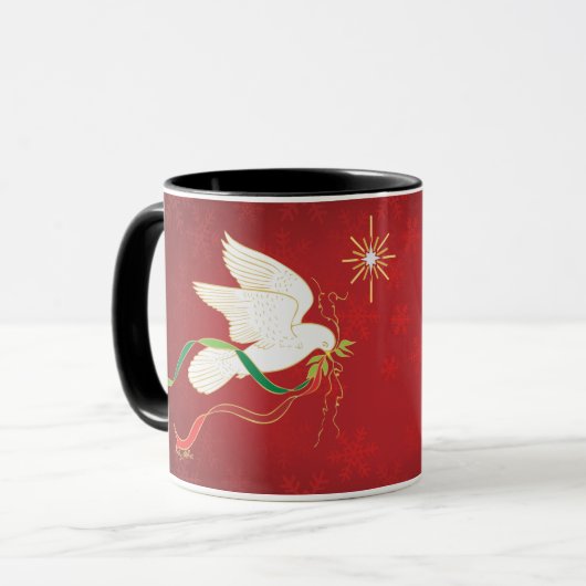 Mug Colombe blanche (Devant gauche)