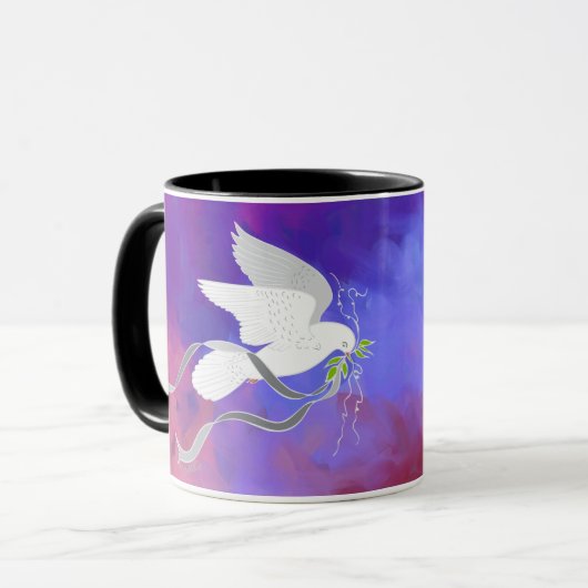 Mug Colombe blanche (Devant gauche)