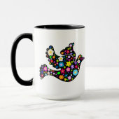 Mug Colombe de fleurs d'été (Gauche)