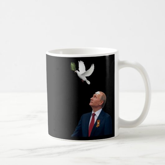 Mug Colombe de la paix Arrêtez Poutine Hands Off Ukrai (Droite)