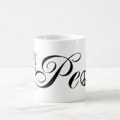 Mug Colombe de la paix branche d'olive fond blanc (Centre)