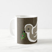 Mug colombe de Noël (Devant gauche)