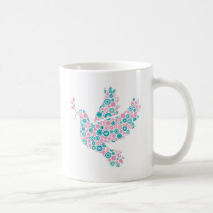 Mug COLOMBE de rose et de Teal