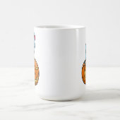 Mug Colombe indienne à collier sur Halloween citrouill (Centre)
