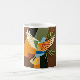 MUG COLOMBELLE DE LA PAIX ABSTRAITE GÉOMÉTRIQUE