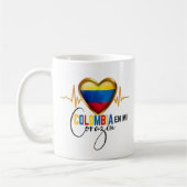 Mug Colombia en mi Corazon Colombian Pride  (Gauche)