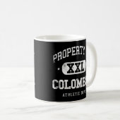 Mug Colombia Propriété Xxl Sport College Athletic Funn (Devant droit)