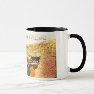 Mug Colombie-Britannique Canada Imprimer la pâte de ve