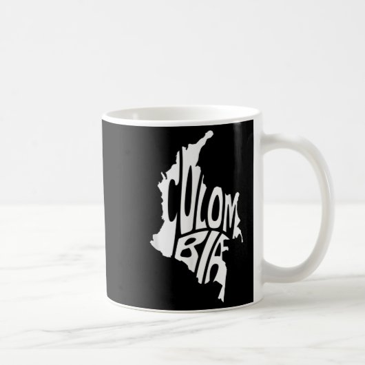 Mug Colombie Carte Graphique des citations Colombie (Droite)