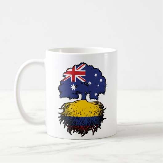 Mug Colombie Colombie Australie Australie racine d'arb (Gauche)