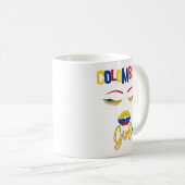 Mug Colombienne fière d'être originaire de Colombie  (Devant droit)