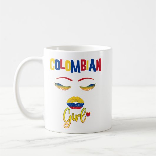 Mug Colombienne fière d'être originaire de Colombie  (Gauche)