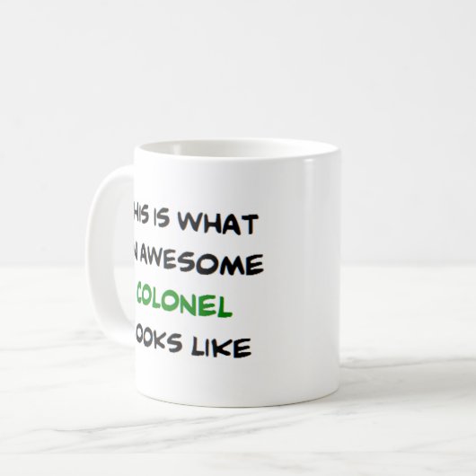 Mug colonel, génial (Devant gauche)