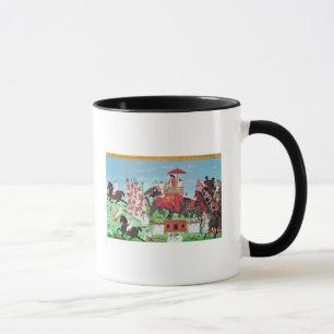 Mug Colonel James Todd voyageant par l'éléphant