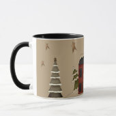 Mug Colonial rouge primitif dans la neige (Gauche)