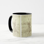 Mug Colonne de colonne vertébrale de l'anatomie humain (Devant gauche)