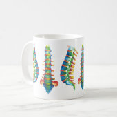 Mug Colonne Vertébrale Aquarelles (Devant gauche)