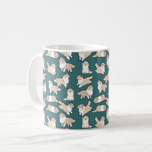 Mug Colons rugueux en vert (Devant gauche)