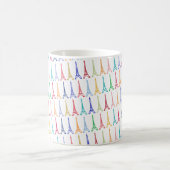 Mug color eiffel towertern pattern (Centre)