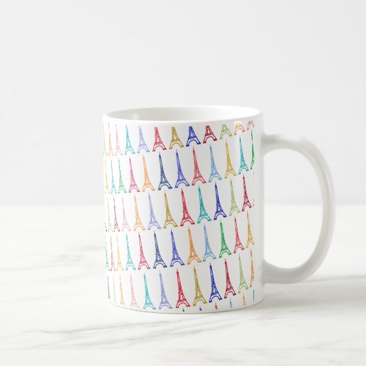 Mug color eiffel towertern pattern (Droite)