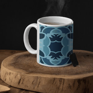 Mug Color Fun Blue Collage Classique