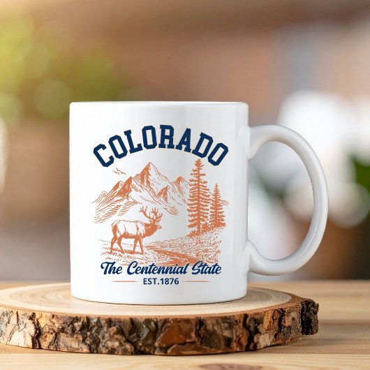 Mug Colorado The Centennial State | Deer & Mountain