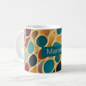 Mug Colorado turquoise et vin sur or (Devant gauche)