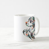 Mug Colorant Ornamental Chien Logo Beagle race (Devant droit)