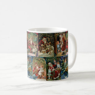 Mug Colorant Vintage père Noël Collage