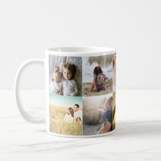 Mug Coloration photo blanche (Gauche)